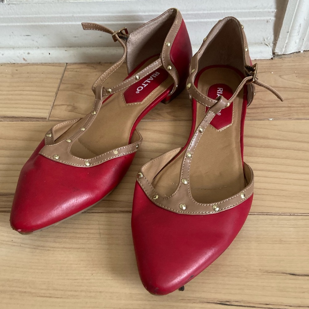 Rialto Red Flats - Size 9.5